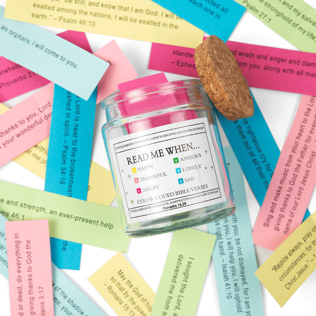 Handmade Bible Verses Jar: 90 Day Verses Learning For Kids