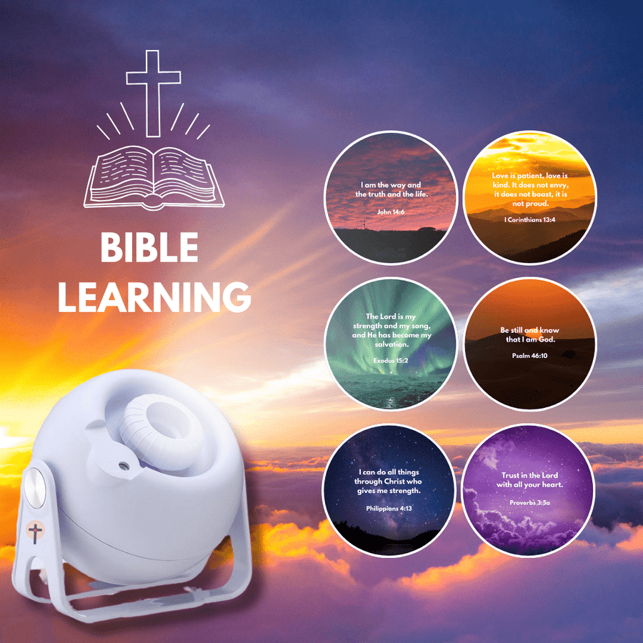 Bible Verse Projector (Comes with 6 Free Scripture Discs)