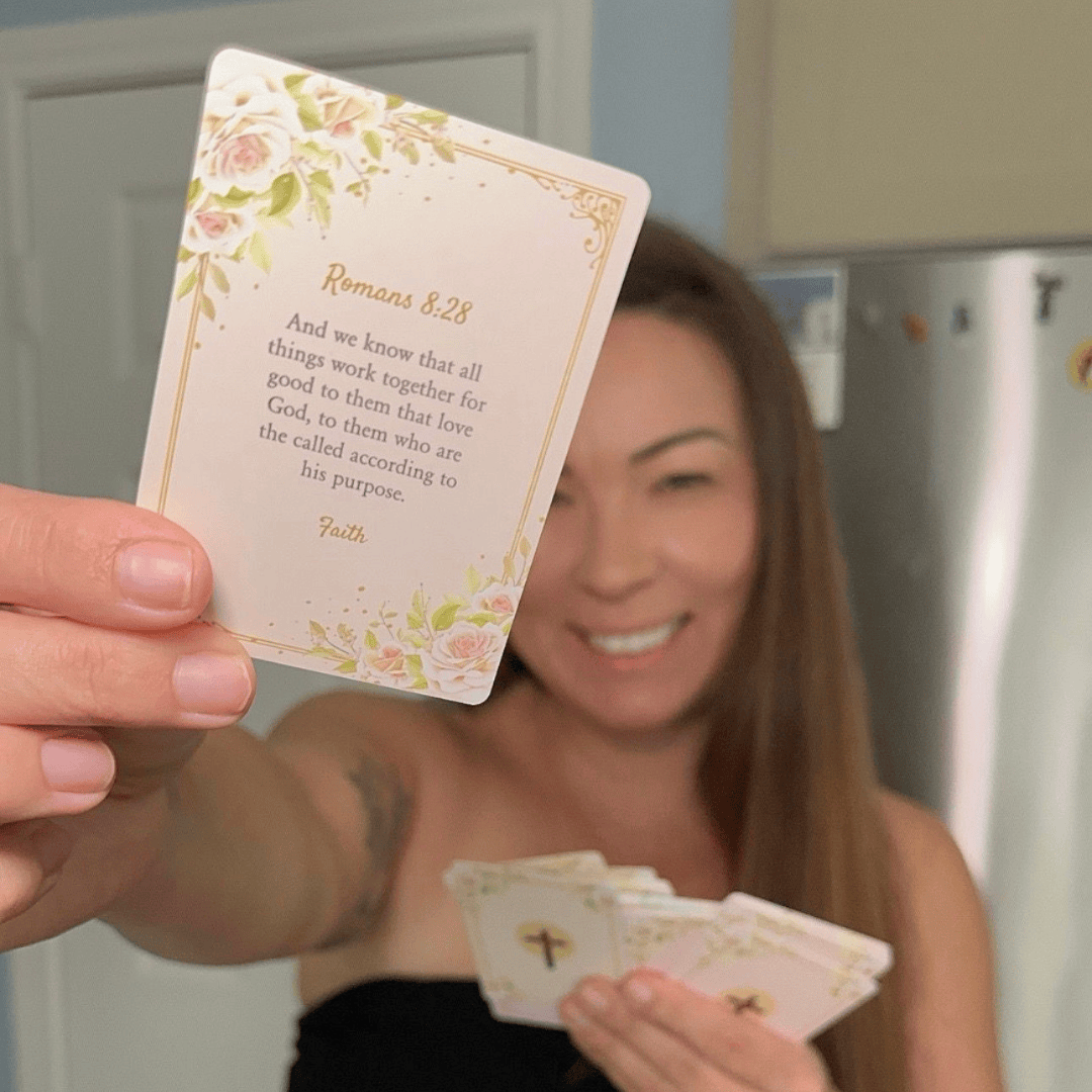 GodIsAbove Women’s Scripture Cards | Inspirational Cards for Faith & Encouragement
